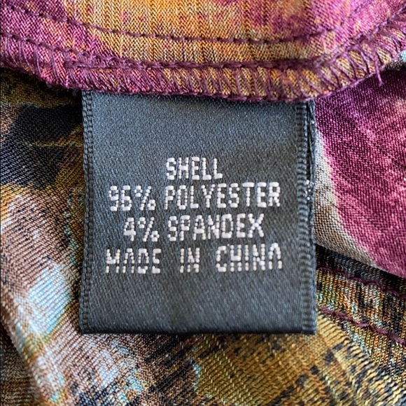 Adrianna Papell Knit Jersey Feather Print Dress - Picture 13 of 13